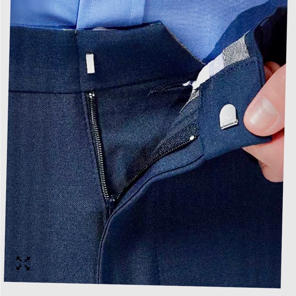 Haggar Men's Classic Navy Dress Pants - Picture 7 of 10